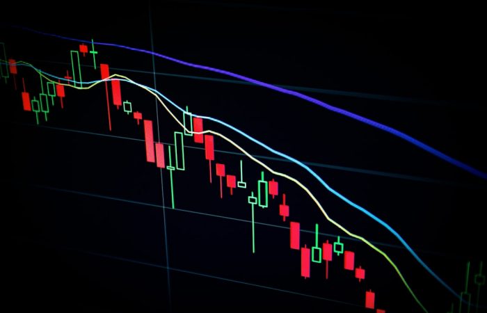 Photo Stock market graph